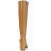 imageCoutgo Womens Knee High Boots Pointed Toe Chunky Heel Boot Side Zipper Winter Long BootsLight Brown