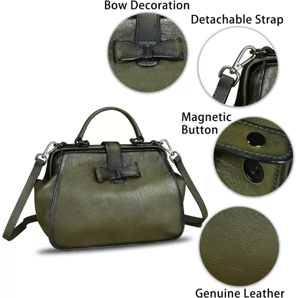 Genuine Leather Satchel for Women Vintage Purse Handmade Handbag Crossbody Bag Shoulder Purse