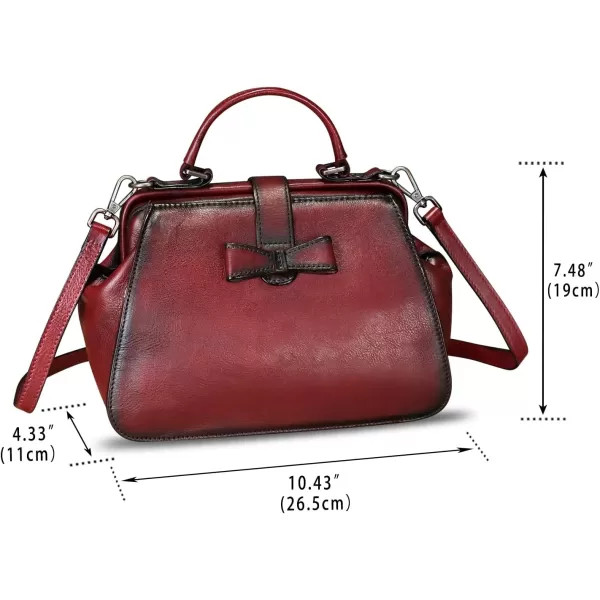 Genuine Leather Satchel for Women Vintage Purse Handmade Handbag Crossbody Bag Shoulder Purse