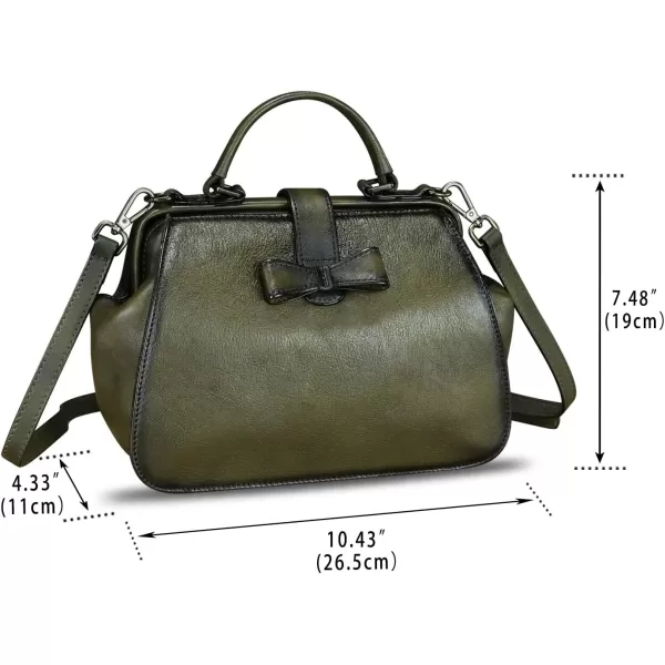 Genuine Leather Satchel for Women Vintage Purse Handmade Handbag Crossbody Bag Shoulder Purse