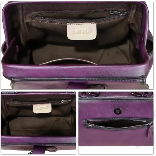 Genuine Leather Satchel for Women Vintage Purse Handmade Handbag Crossbody Bag Shoulder Purse