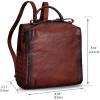 imageGenuine Leather Backpack for Women Convertible Satchel Vintage Rucksack Casual Back Bag Shoulder Bag Retro Cowhide Handbag Purse Daypack Brown MediumCoffee