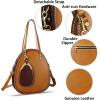imageGenuine Leather Handbag Purse for Women Retro Top Handle Bags Satchel Handmade Vintage Crossbody Shoulder BagBrown
