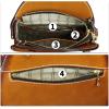 imageGenuine Leather Handbag Purse for Women Retro Top Handle Bags Satchel Handmade Vintage Crossbody Shoulder BagBrown