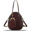 imageGenuine Leather Handbag Purse for Women Retro Top Handle Bags Satchel Handmade Vintage Crossbody Shoulder BagCoffee