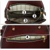 imageGenuine Leather Handbag Purse for Women Retro Top Handle Bags Satchel Handmade Vintage Crossbody Shoulder BagCoffee