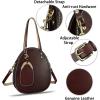 imageGenuine Leather Handbag Purse for Women Retro Top Handle Bags Satchel Handmade Vintage Crossbody Shoulder BagCoffee