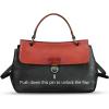 imageGenuine Leather Handbag Satchel for Women Retro Leather Crossbody Bag Pouch Vintage Ladies Handbag PurseBlackrf