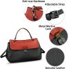 imageGenuine Leather Handbag Satchel for Women Retro Leather Crossbody Bag Pouch Vintage Ladies Handbag PurseBlackrf
