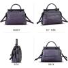 imageGenuine Leather Handbag for Women Retro Leather Crossbody Bag Pouch Vintage Handbag Purse Ladies SatchelPurple