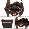 imageGenuine Leather Handbag for Women Vintage Handmade Shoulder Bag Purse Tote Cowhide Satchel Crossbody TopHandle BagBrown