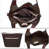 imageGenuine Leather Handbag for Women Vintage Handmade Shoulder Bag Purse Tote Cowhide Satchel Crossbody TopHandle BagCoffee