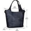 imageGenuine Leather Handbag for Women Vintage Handmade Shoulder Bag Purse Tote Cowhide Satchel Crossbody TopHandle BagDarkgrey