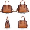 imageGenuine Leather Handbags Satchel for Women Purse Vintage Handmade TopHandle Handbag Crossbody Shoulder BagBrown