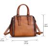 imageGenuine Leather Handbags Satchel for Women Purse Vintage Handmade TopHandle Handbag Crossbody Shoulder BagBrown