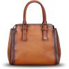 imageGenuine Leather Handbags Satchel for Women Purse Vintage Handmade TopHandle Handbag Crossbody Shoulder BagBrown