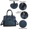 imageGenuine Leather Handbags Satchel for Women Purse Vintage Handmade TopHandle Handbag Crossbody Shoulder BagDarkgrey