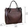 imageGenuine Leather Handbags for Women Satchel Purses Vintage Handmade Shoulder Bag Top Handle Handbag TotesCoffee