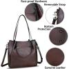 imageGenuine Leather Handbags for Women Satchel Purses Vintage Handmade Shoulder Bag Top Handle Handbag TotesCoffee