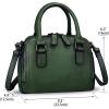 imageGenuine Leather Handbags for Women Vintage Handmade TopHandle Handbag Purse Shoulder Bag Cowhide Satchel BagsGreen