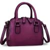 imageGenuine Leather Handbags for Women Vintage Handmade TopHandle Handbag Purse Shoulder Bag Cowhide Satchel BagsPurple