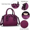 imageGenuine Leather Handbags for Women Vintage Handmade TopHandle Handbag Purse Shoulder Bag Cowhide Satchel BagsPurple
