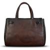 imageGenuine Leather Handbags for Women Vintage Real Leather Messenger Bag Shoulder Bag Crossbody Bag Satchel PurseCoffee