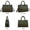 imageGenuine Leather Handbags for Women Vintage Real Leather Messenger Bag Shoulder Bag Crossbody Bag Satchel PurseGreen