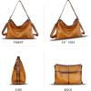 imageGenuine Leather Hobo Bag for Women Tote Bag Vintage Handmade Shoulder Bag Crossbody Satchel Purses PouchBrown