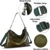 imageGenuine Leather Hobo Bag for Women Tote Bag Vintage Handmade Shoulder Bag Crossbody Satchel Purses PouchGreen