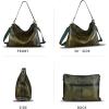 imageGenuine Leather Hobo Bag for Women Tote Bag Vintage Handmade Shoulder Bag Crossbody Satchel Purses PouchGreen