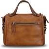 imageGenuine Leather Satchel Purse for Women Retro Handmade Top Handle Handbag Designer Crossbody BagsBrown