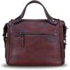 imageGenuine Leather Satchel Purse for Women Retro Handmade Top Handle Handbag Designer Crossbody BagsCoffee
