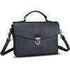 imageGenuine Leather Satchel Purse for Women Vintage Handmade Top Handle Handbag Retro Designer Crossbody BagsBlack