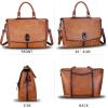 imageGenuine Leather Satchel Purses Handbags for Women Large Capacity Shoulder Bags Lady Work Top Handle Crossbody BagBrown