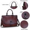 imageGenuine Leather Satchel Purses Handbags for Women Large Capacity Shoulder Bags Lady Work Top Handle Crossbody BagCoffee