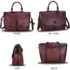 imageGenuine Leather Satchel Purses Handbags for Women Large Capacity Shoulder Bags Lady Work Top Handle Crossbody BagCoffee