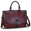 imageGenuine Leather Satchel Purses Handbags for Women Large Capacity Shoulder Bags Lady Work Top Handle Crossbody BagCoffee
