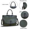 imageGenuine Leather Satchel Purses Handbags for Women Large Capacity Shoulder Bags Lady Work Top Handle Crossbody BagGreen