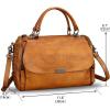 imageGenuine Leather Satchel Purses for Women Vintage Handmade Handbag Crossbody Shoulder BagBrown