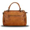 imageGenuine Leather Satchel Purses for Women Vintage Handmade Handbag Crossbody Shoulder BagBrown