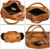 imageGenuine Leather Satchel Purses for Women Vintage Handmade Handbag Crossbody Shoulder BagBrown