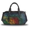 imageGenuine Leather Satchel Top Handle Handbag Purse for Women Handmade Retro Designer Large Capacity Crossbody BagsMulticolor2