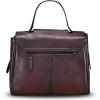 imageGenuine Leather Satchel for Women Handmade Vintage Top Handle Handbag Retro Cowhide Crossbody Handbags PurseCoffee