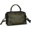 imageGenuine Leather Satchel for Women Purse Vintage Handmade Top Handle Handbag Retro Designer Crossbody Bag PurseGreen