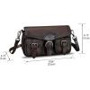 imageGenuine Leather Satchel for Women Vintage Handbag Purse Handmade Retro Crossbody Bag Purse Shoulder BagCoffee