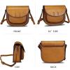 imageGenuine Leather Satchel for Women Vintage Purse Handmade Handbag Retro Designer Crossbody BagBrown