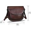 imageGenuine Leather Satchel for Women Vintage Purse Handmade Handbag Retro Designer Crossbody BagCoffee