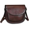 imageGenuine Leather Satchel for Women Vintage Purse Handmade Handbag Retro Designer Crossbody BagCoffee