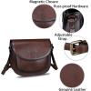imageGenuine Leather Satchel for Women Vintage Purse Handmade Handbag Retro Designer Crossbody BagCoffee
